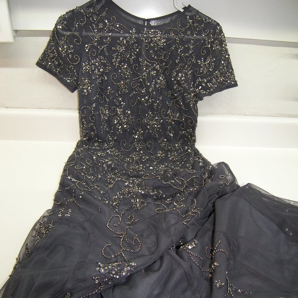 Anthropologie Adrianna Papell Floral Beaded Maxi - Picture 5 of 11